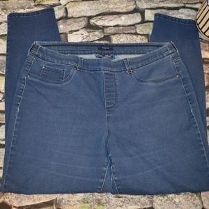 Charter Club Womens Blue Skinny Leg Jeans Size 16